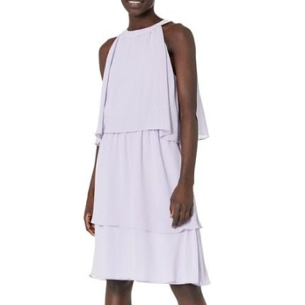 Cupcakes and cashmere Purple Tiered Dress NWT XS